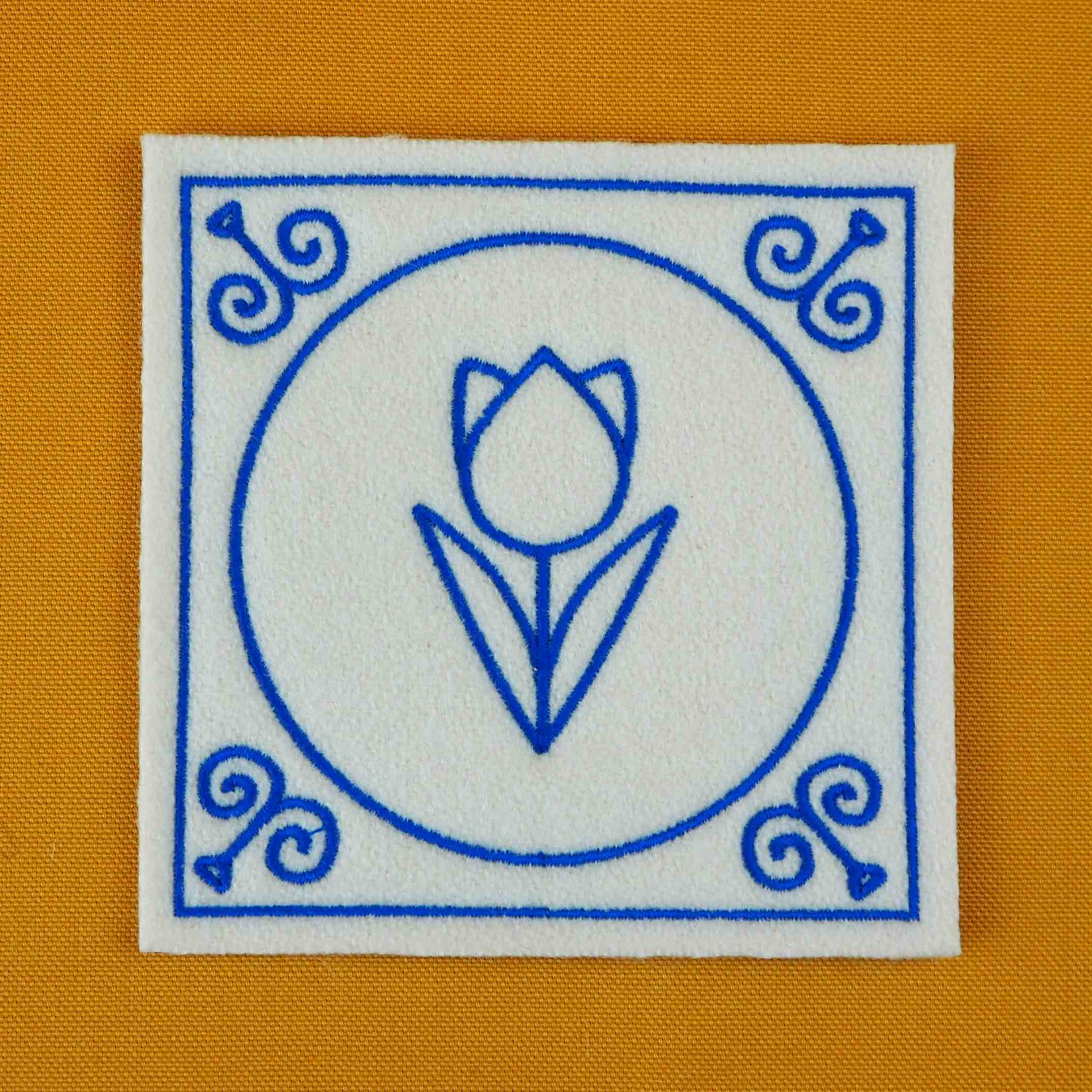 Oud Hollandse Onderzetter: Tulp